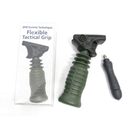 Poignée flexible tactique DPM version longue couleur vert