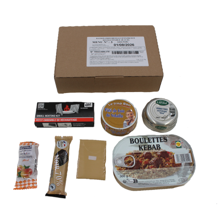 Ration de l'armée française Menu 3