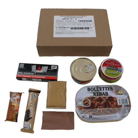 Ration de l'armée française Menu 4