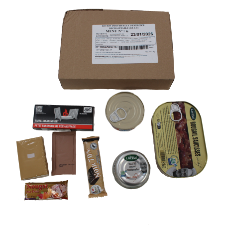 Ration de l'armée française Menu 6
