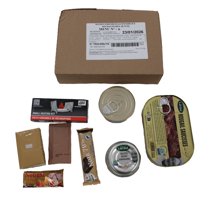 Ration de l'armée française Menu 6