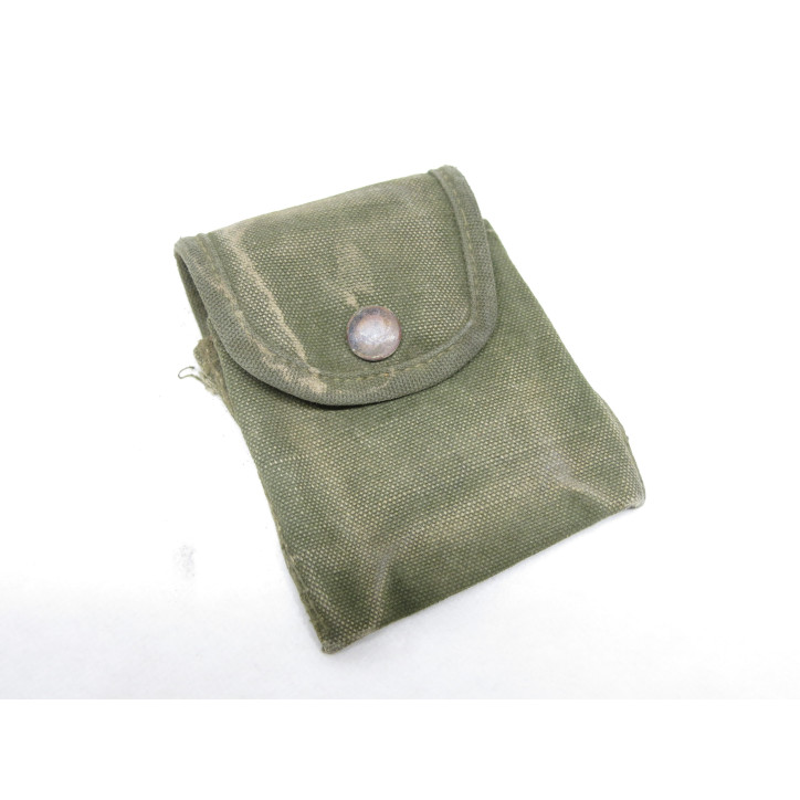 Porte boussole ou pansement US Vietnam  COTON usagé  ref 49 