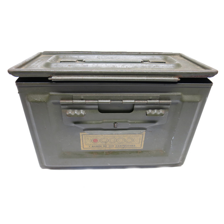 Belle boite a munitions calibre 12.7 1969 ref 477