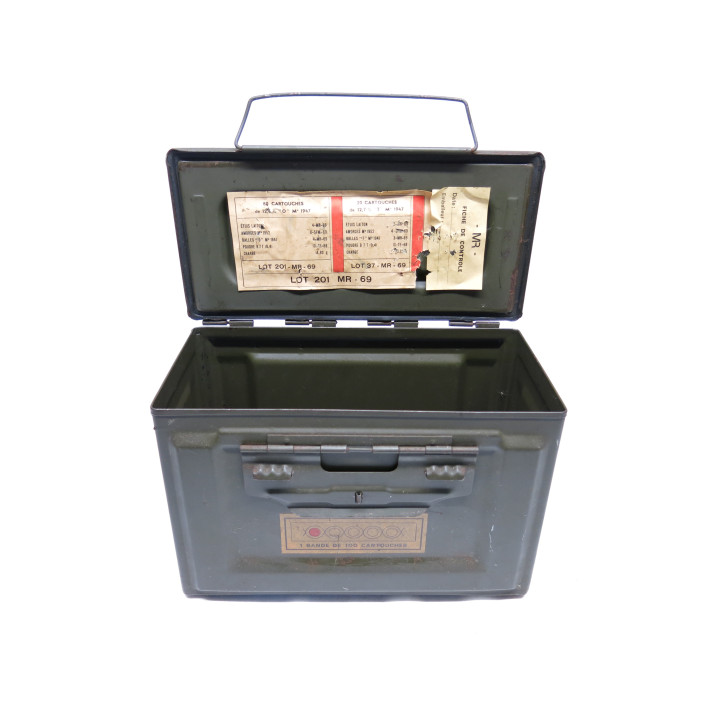 Belle boite a munitions calibre 12.7 1969 ref 477