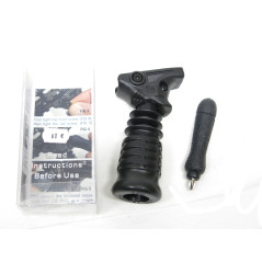 Poignée flexible tactique DPM version courte couleur noir