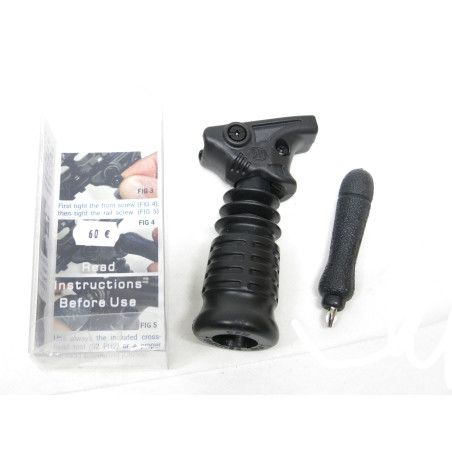 Poignée flexible tactique DPM version courte couleur noir