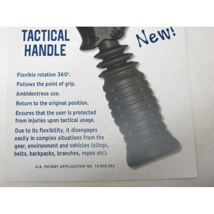 Poignée flexible tactique DPM  version courte couleur noir