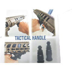 Poignée flexible tactique DPM  version courte couleur verte