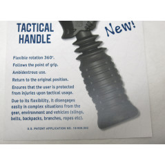 Poignée flexible tactique DPM  version courte couleur verte