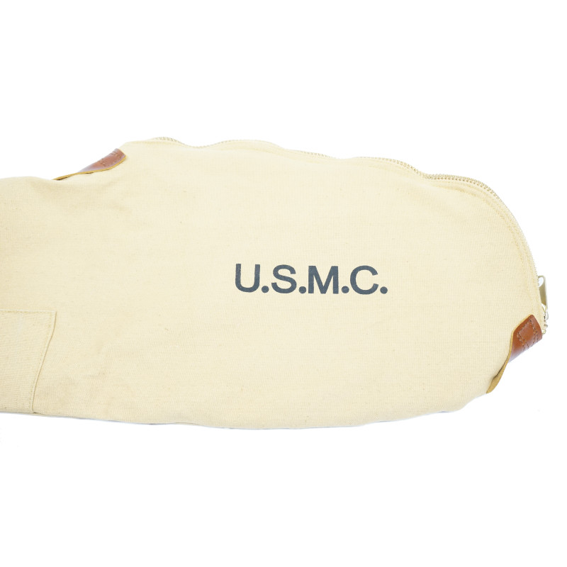 Housse de transport Garand M1 USMC en coton avec doublure couleur sable Housse de transport Garand M1 USMC en coton avec doublure couleur sable