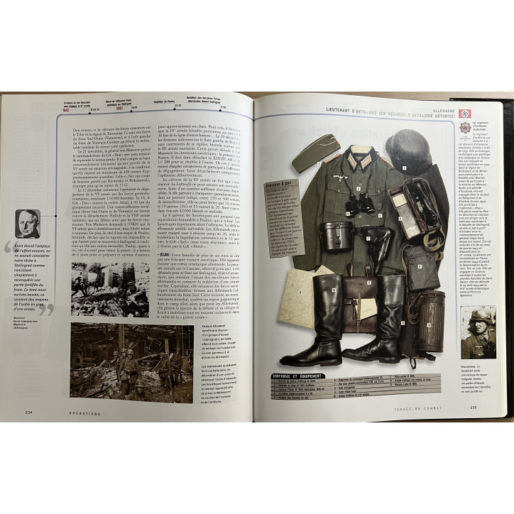 Album La seconde Guerre mondiale 1939-1945 Objets et Uniformes