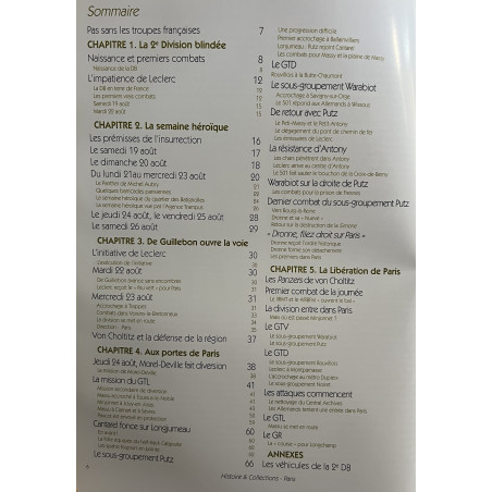 Livre la 2e DB dans la Libération de Paris et de sa région Tome 1