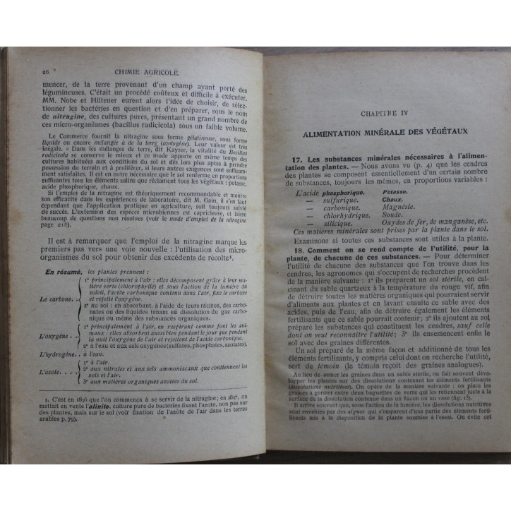 Encyclopédie des connaissances agricoles : Chimie Agricole d'E. Chancrin