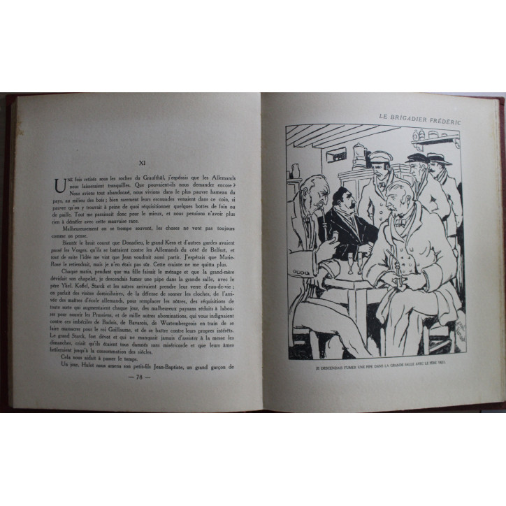 Livre Le Brigadier Frédéric par Erckmann-Chatrian de 1937