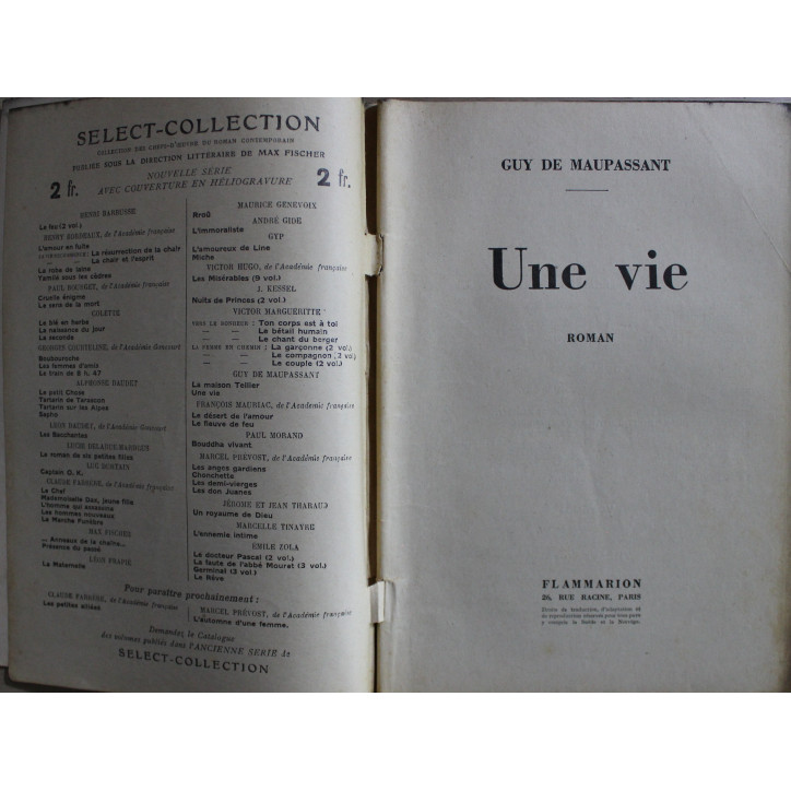 Une Vie de Guy de Maupassant - Select-Collection