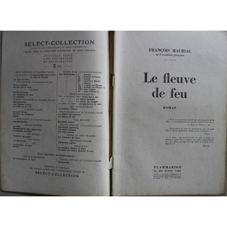 Le fleuve de feu de François Mauriac - Select-Collection