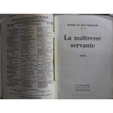 La maitresse servante de Jérôme et Jean Tharaud - Select-Collection