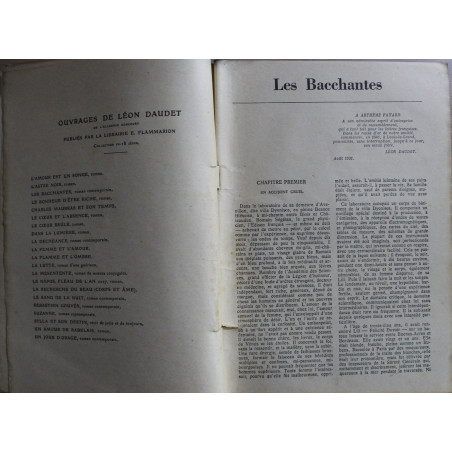 Les Bacchantes de Léon Daudet - Select-Collection