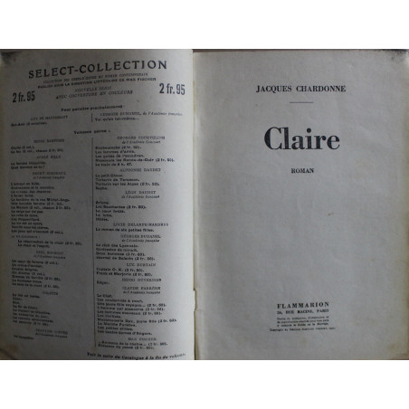 Claire de Jacques Chardonne - Select-Collection