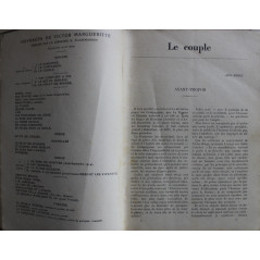 Le couple Tome 1 de Victor Margueritte - Select-Collection