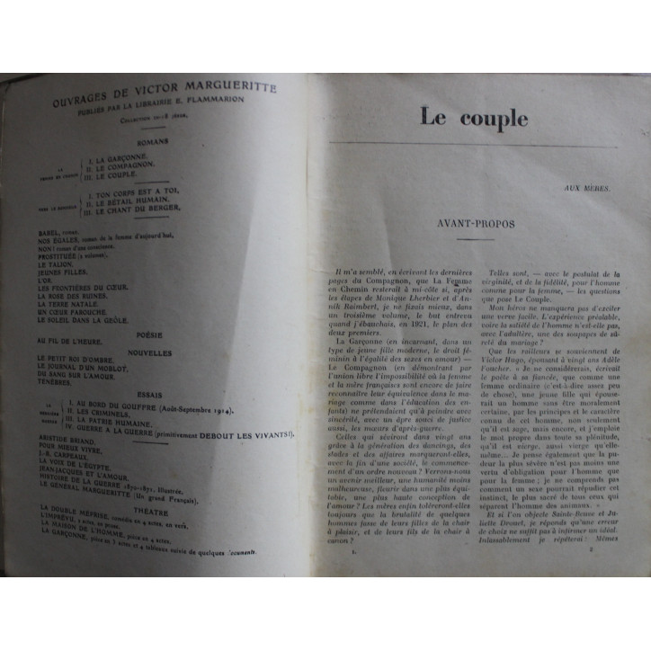Le couple de Victor Margueritte - Select-Collection