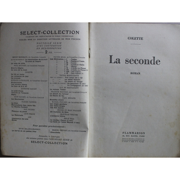 La seconde de Colette - Select-Collection La seconde de Colette - Select-Collection
