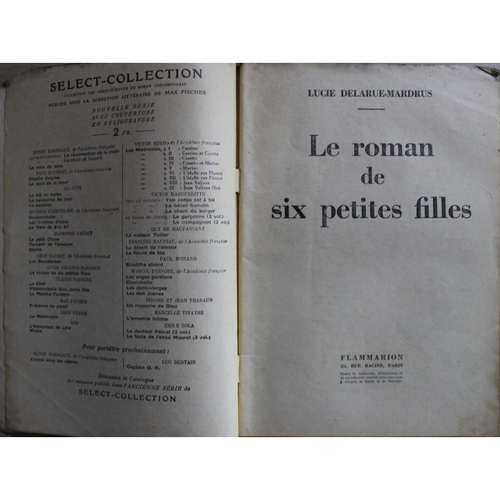 Le roman de six petites filles de Lucie Delarue Mardrus - Select-Collection