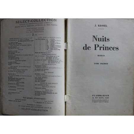 Nuits de Princes de J. Kessel - Select-Collection