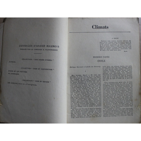 Climats d'André Maurois - Select-Collection