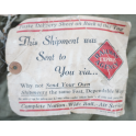 Sac à linge Du soldat Jackson E Grant matricule 13145786 avec étiquettes  et récépissé