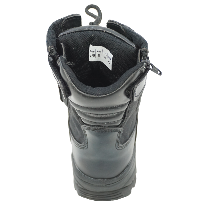 Boots tactique double zip noires