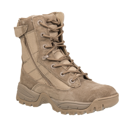 Boots tactique double zip sables