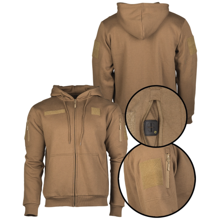 Gilet zippé style Ranger à capuche 