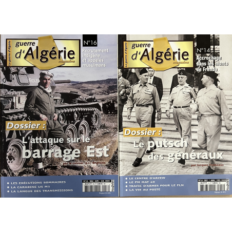 Lot de 2 Magazines La Guerre d'Algérie No 14 & 16