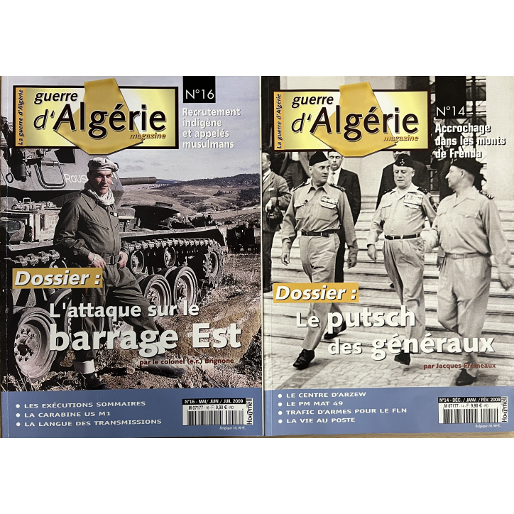 Lot de 2 Magazines La Guerre d'Algérie No 14 & 16