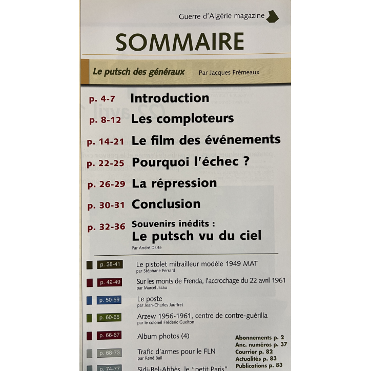 Lot de 2 Magazines La Guerre d'Algérie No 14 & 16