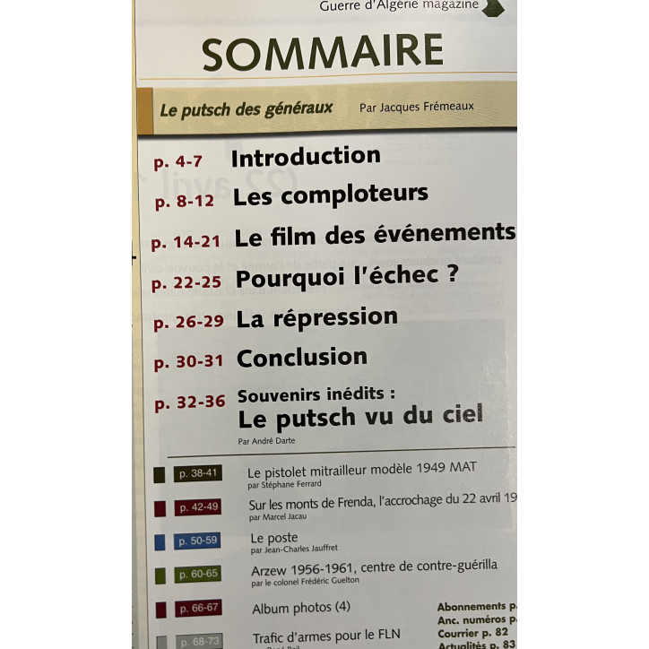 Lot de 3 Magazines La Guerre d'Algérie No 14, 15 & 16