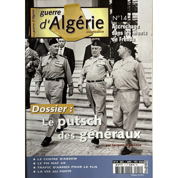 Lot de 5 Magazines La Guerre d'Algérie No 13, 14, 15, 16 & 17
