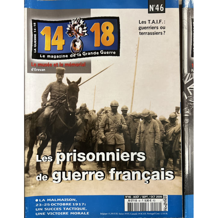 Lot de 3 revues 14-18 Le magazine de la Grande Guerre (43,44,46) et un Hors Série No 8