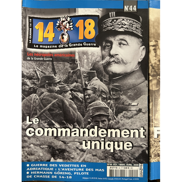Lot de 3 revues 14-18 Le magazine de la Grande Guerre (43,44,46) et un Hors Série No 8