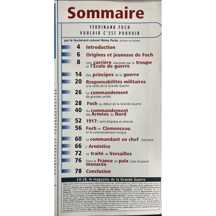 Lot de 3 revues 14-18 Le magazine de la Grande Guerre (43,44,46) et un Hors Série No 8