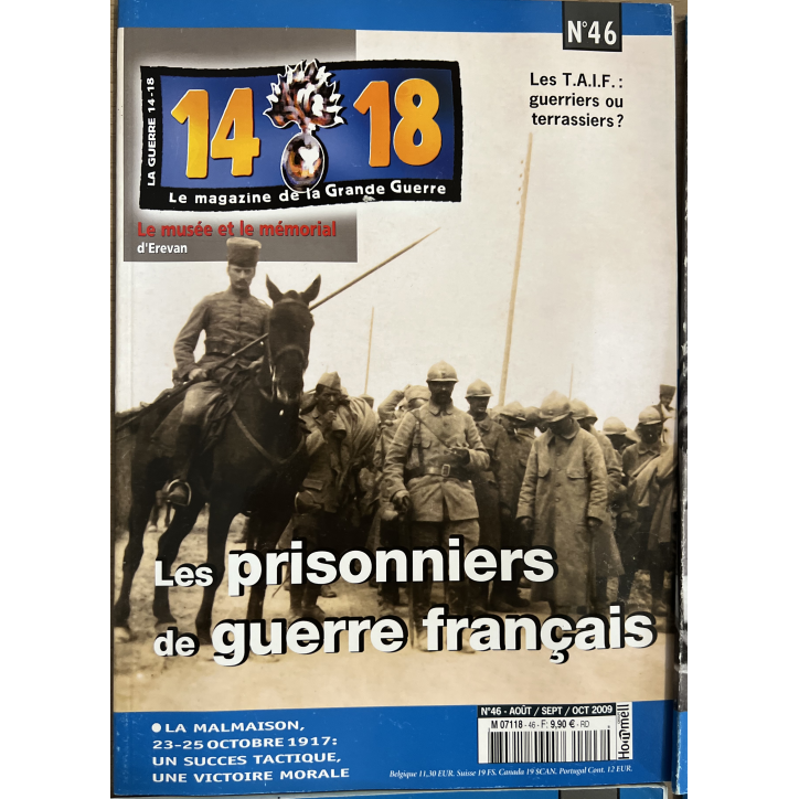 Lot de 4 revues 14-18 Le magazine de la Grande Guerre (43,44,45,46) et un Hors Série No 7 et No 8