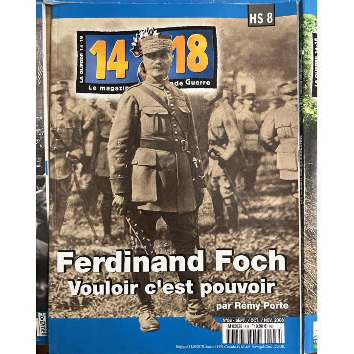 Lot de 4 revues 14-18 Le magazine de la Grande Guerre (43,44,45,46) et un Hors Série No 7 et No 8