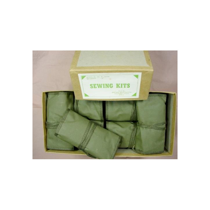 Trousse à couture originale réglementaire US army 39/45 housse coton