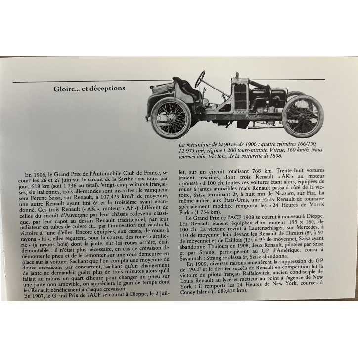 Livre Toute l'histoire RENAULT de 1982