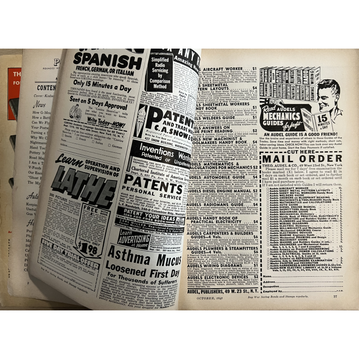 Livre Popular science October 1943 - Vol 143 - No 4