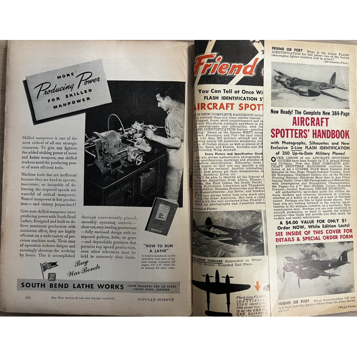 Livre Popular science October 1943 - Vol 143 - No 4