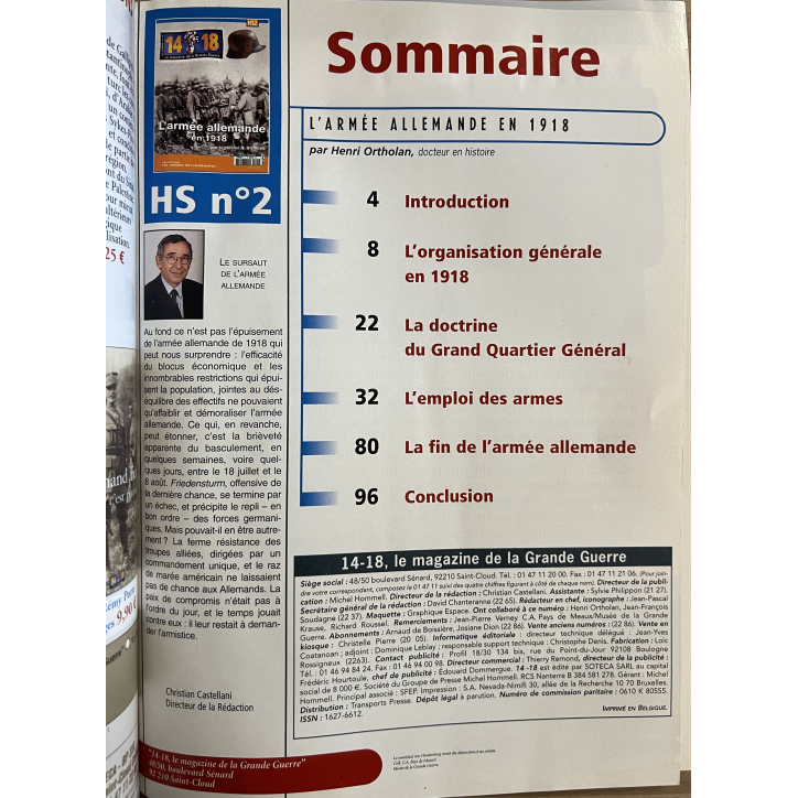 Magazine de la Grande Guerre 14-18 HS no 2