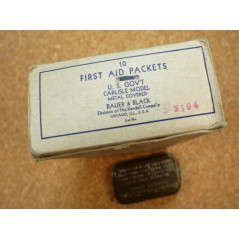 Pansement métal US kaki sans sulfanilamide état neuf de stock