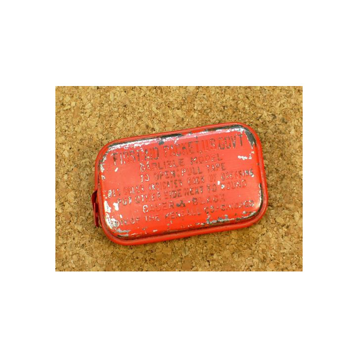 Pansement métal US rouge 